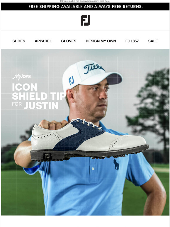 新品未使用】footjoy ICON shield tip 27cm W 【今日の超目玉】 www