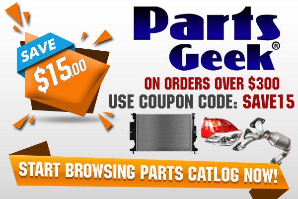 PartsGeek.com: New Catalog Update + $15.00 Coupon Code | Milled