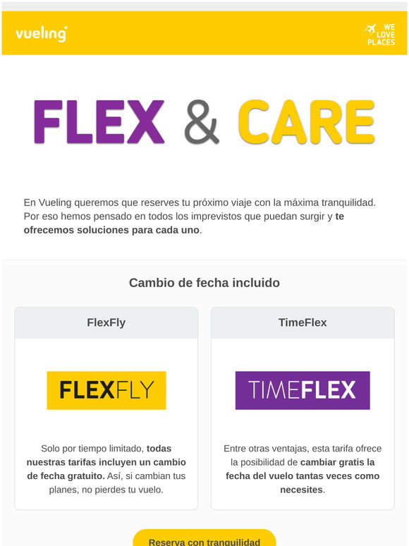 Vueling: Con Vueling, cualquier imprevisto está cubierto | Milled