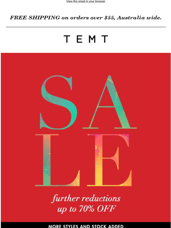 Sale Continues