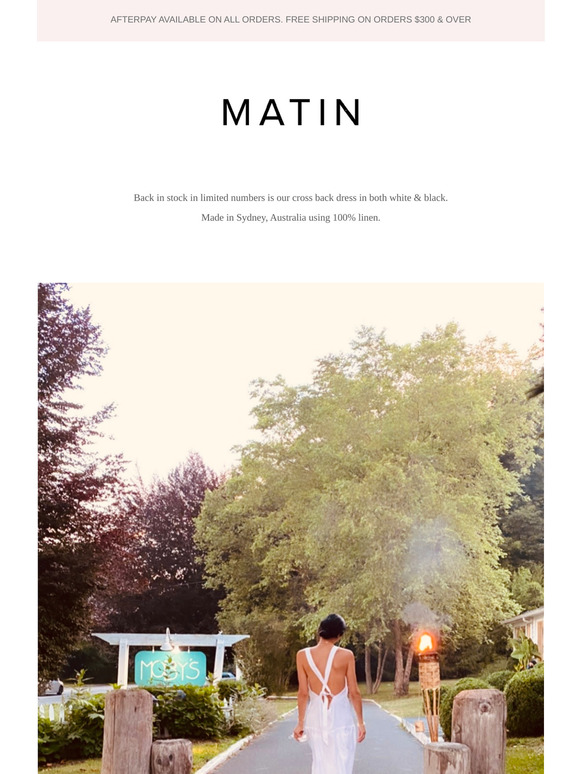 matin linen dress