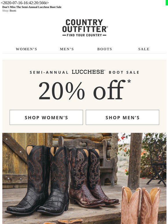 Off Lucchese Boots 