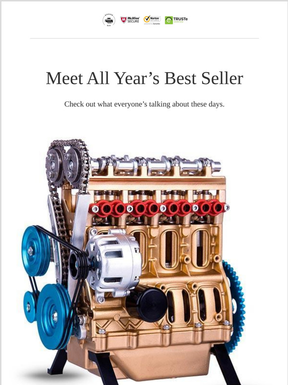 Enginediy: Only $399.99 for V4 Car Engine Assembly Kit | Milled