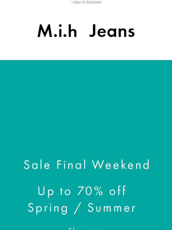 Sale - Final Weekend - 70% off