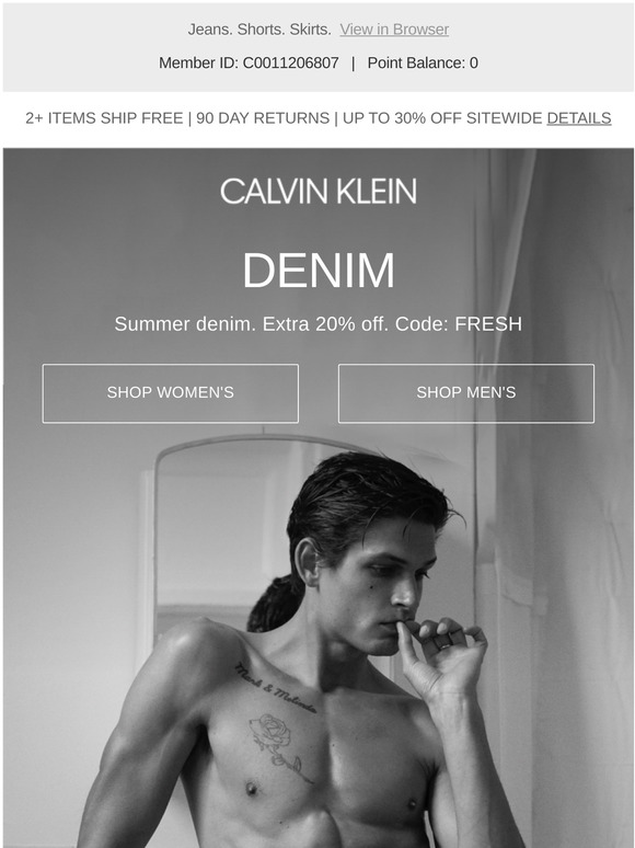 Calvin Klein Denim Milled
