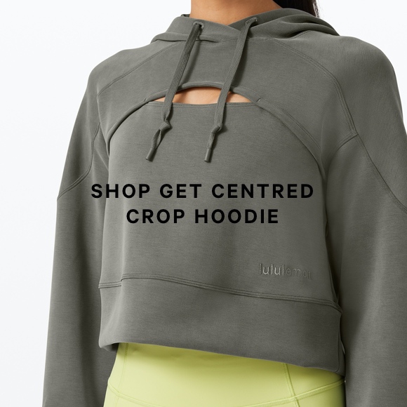 lululemon get centered crop hoodie