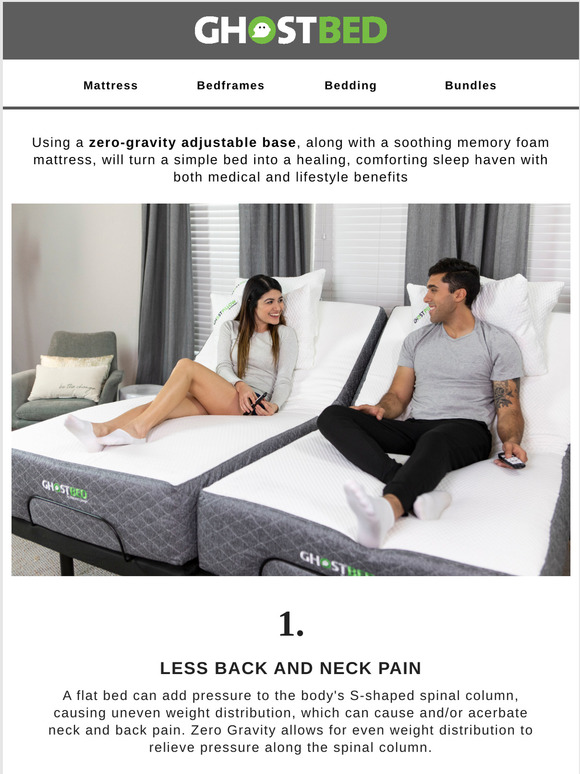 GhostBed 7 Health Benefits of Zero Gravity Sleep Milled