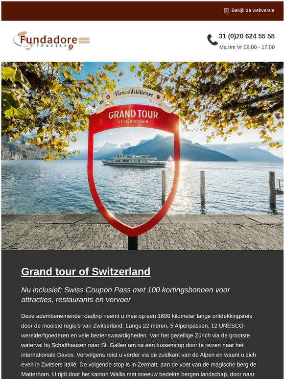 Beleef de mooiste plekken van Zwitserland