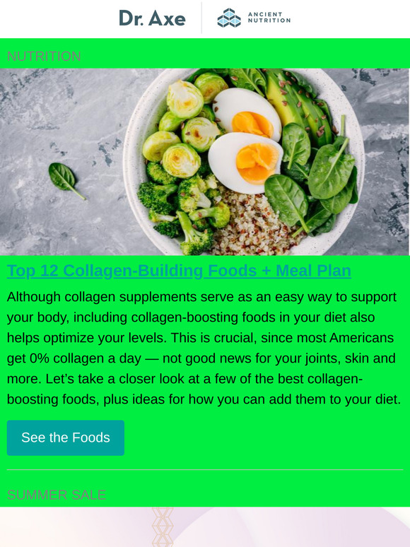 Dr. Axe Top 12 CollagenBuilding Foods Milled