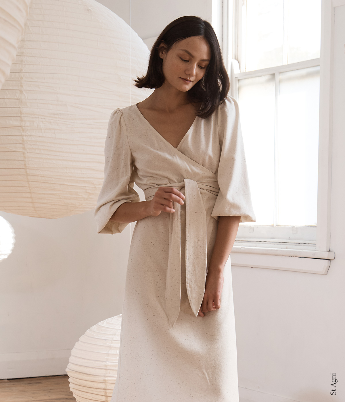 st agni wrap dress