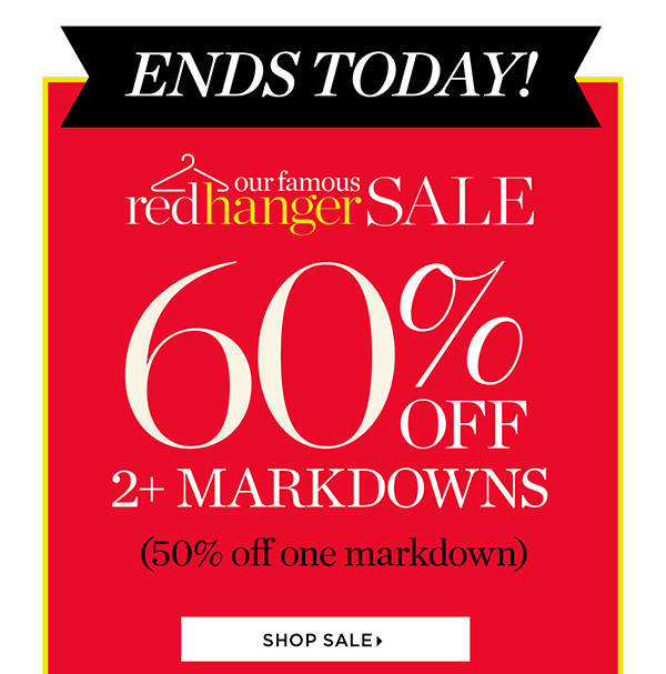 Talbots HOURS LEFT for our FAMOUS Red Hanger Sale! Milled