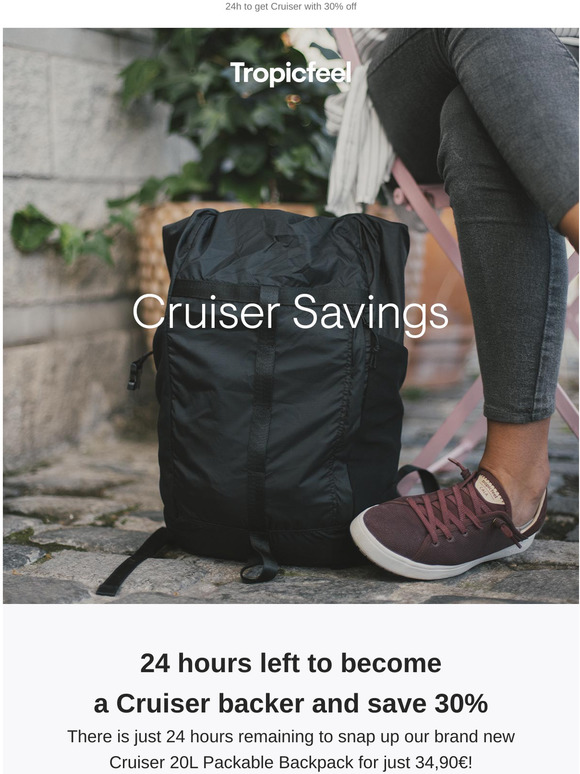 cruiser packable backpack