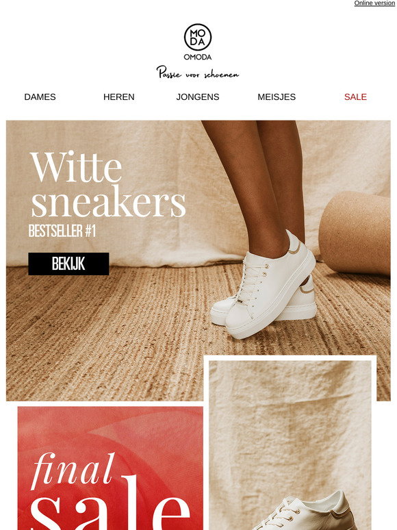 Omoda.nl | Passie voor schoenen, sinds 1875: Witte sneakers in de Final  Sale | Milled