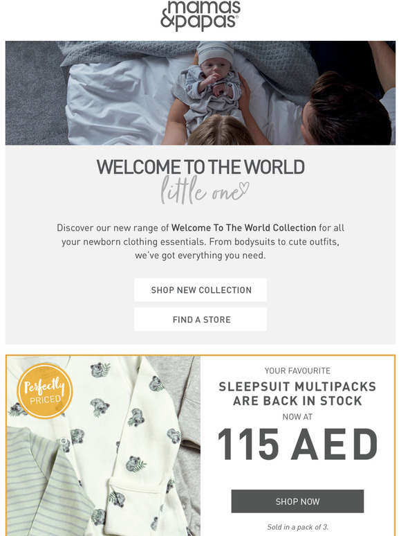 Mamas and PapasUAEKSA NEW Newborn Essentials Milled