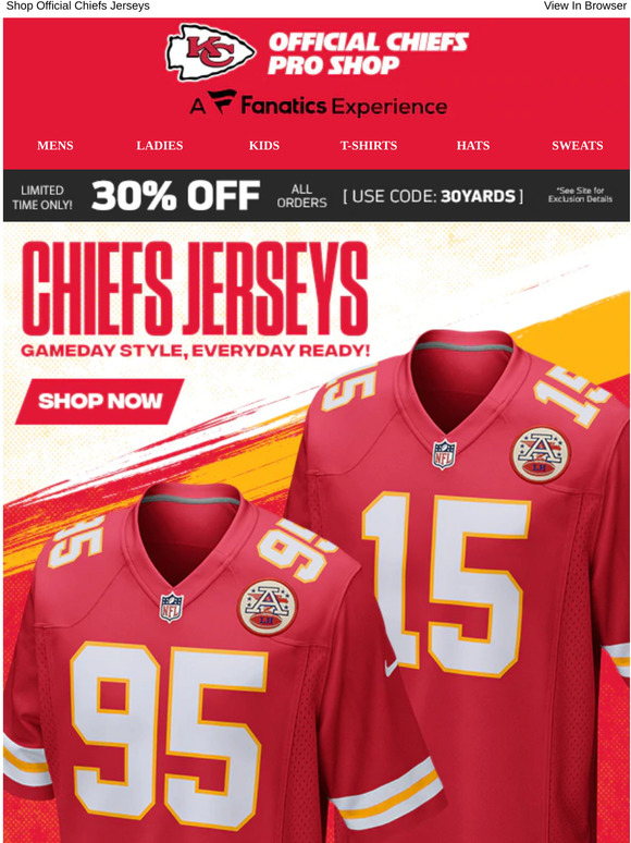 kc chiefs pro shop: Gameday Style, Everyday Ready! | 30% Off Sale | Milled