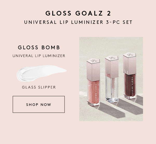 fenty beauty gloss goalz universal lip luminizer 3pc set