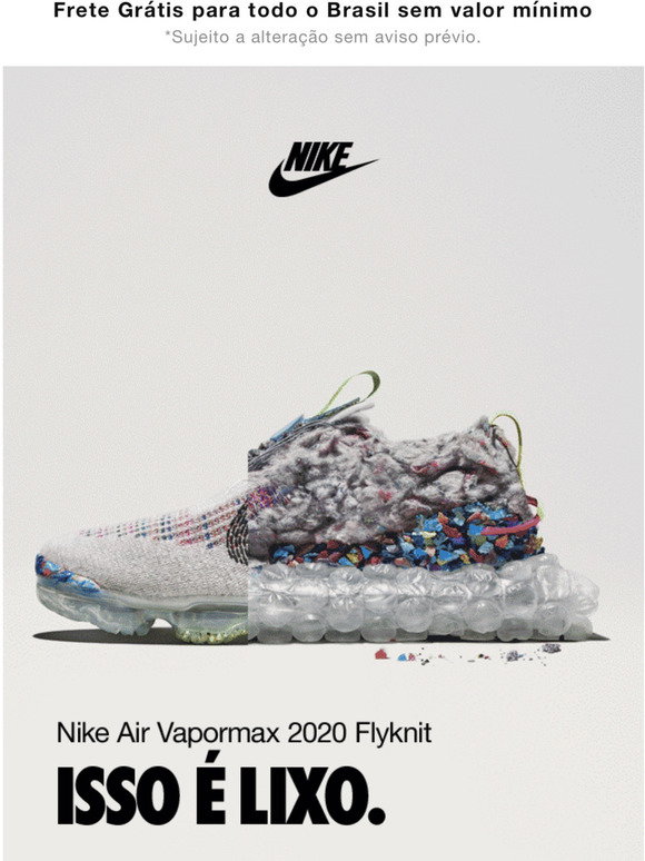 vapormax feito de lixo