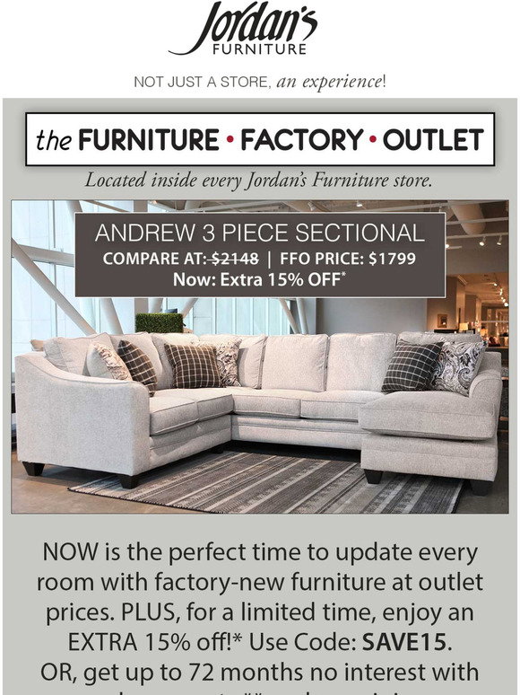 jordan's furniture factory outlet