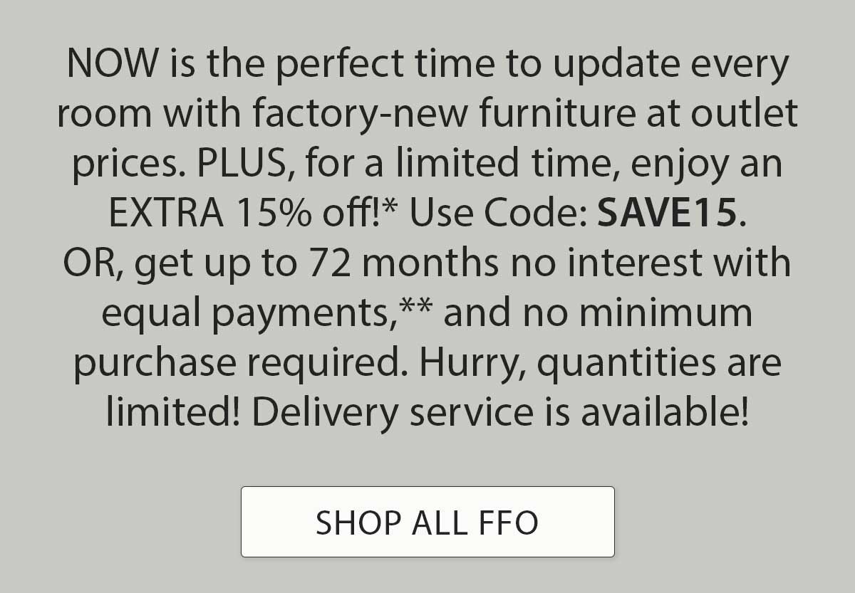 Jordan's Furniture 15 OFF* factorynew furniture at outlet prices