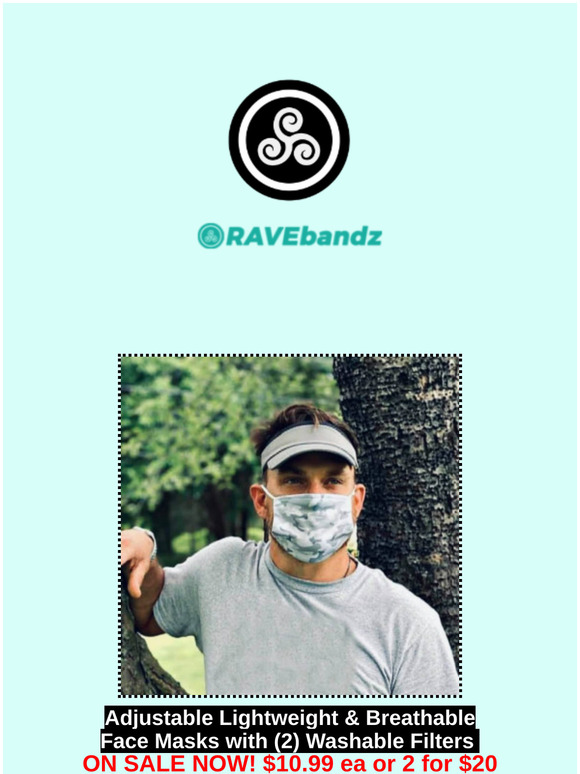 NEW and ON SALE from RAVEbandz No Slip Headbands!