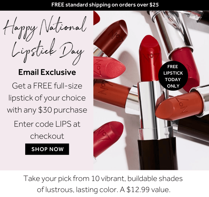 free lipstick day 2020