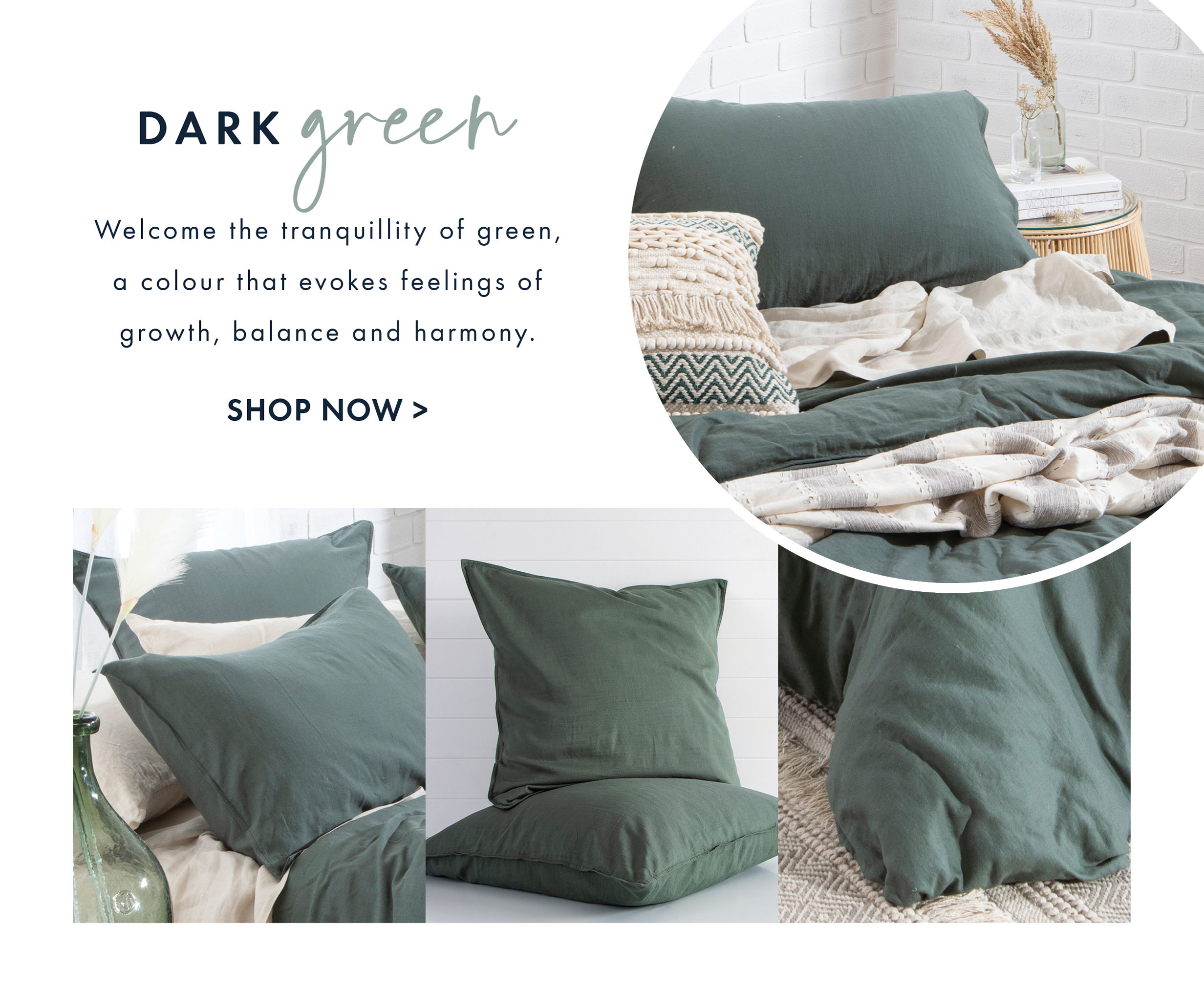 Pillow Talk Did you hear? Washed linen look is back and on sale. Milled