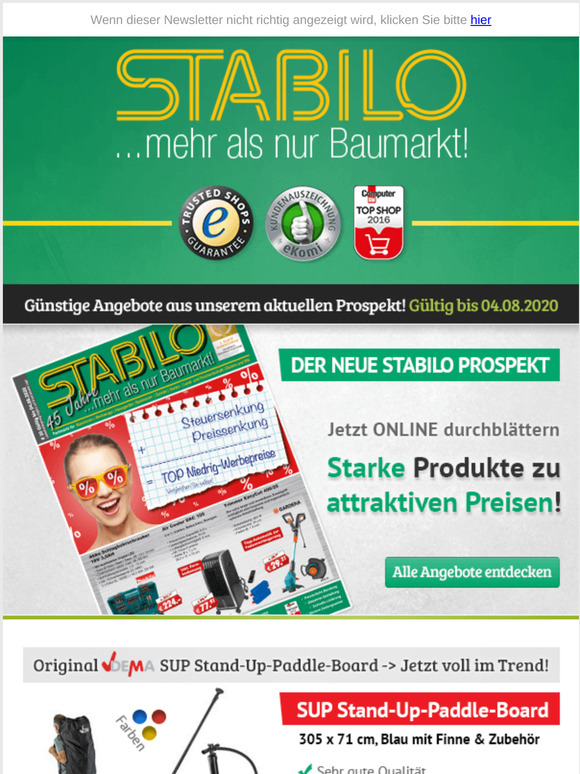 Stabilo Baumarkt Der neue STABILO Prospekt ist da Jetzt aktuelle