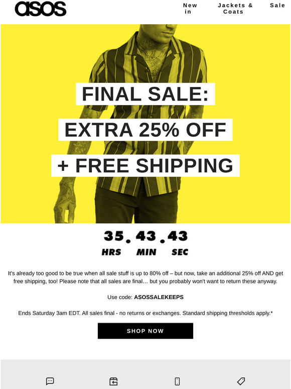 Asos Extra 25 Off Final Sale Bits Milled