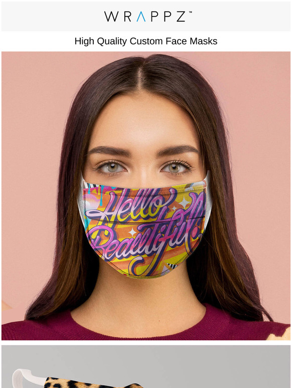Wrappz 😷 Custom Face Masks NEW designs to choose from Milled