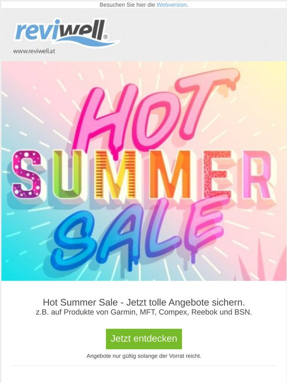 Hot Summer Sale - tolle Rabatte