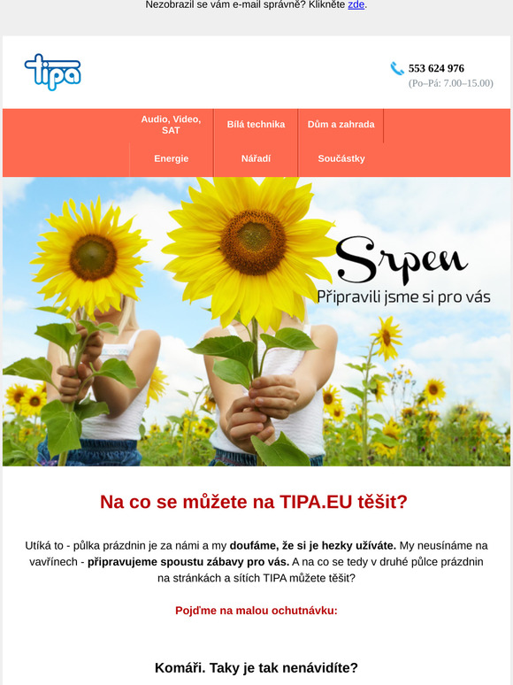 Chcete vědět, co chystáme v srpnu?