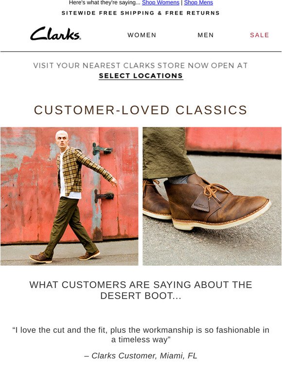 why customers love their Desert Boots 