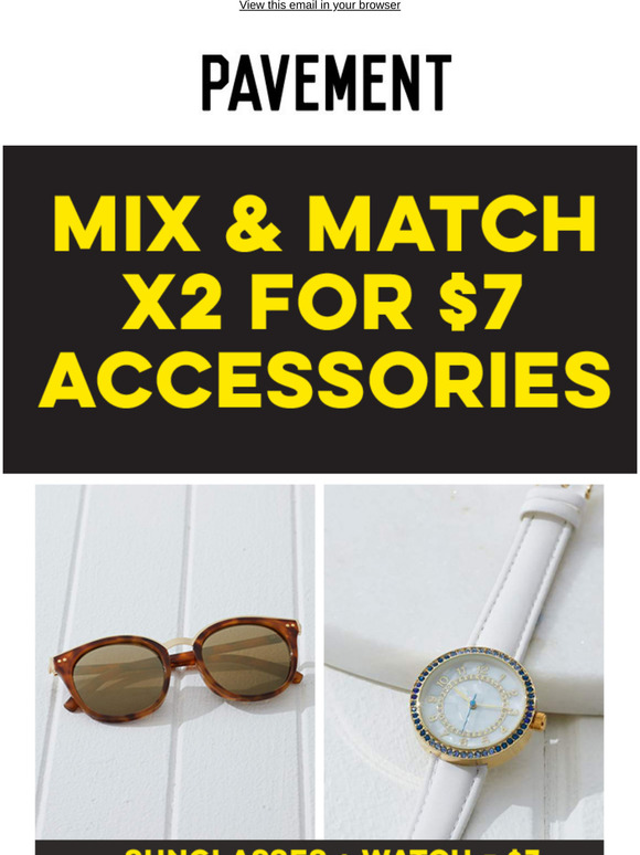 Mix & Match, 2 for $7