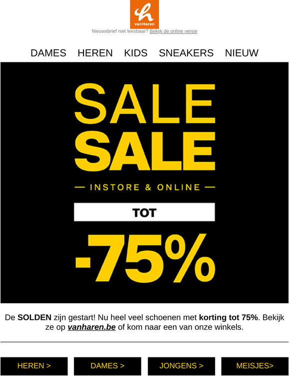 vanHaren : De SOLDEN zjn gestart! Nu tot 75% korting | Milled