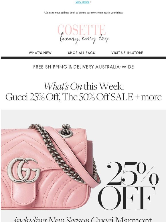 COSETTE: Gucci 😻 Shop 25% Off all, 50 