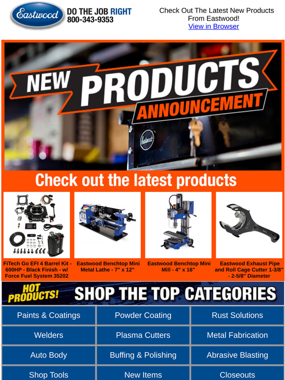 The Eastwood Company 🔥Hot New Tools From Eastwood! Milled