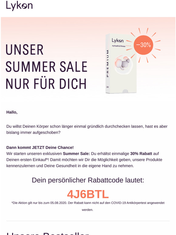 Lern uns kennen: Dein 30% Summer Sale-Rabatt