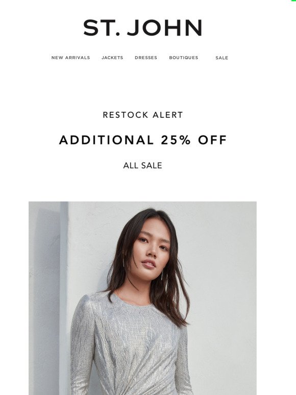Restock Alert: Up to 70% Off All Sale