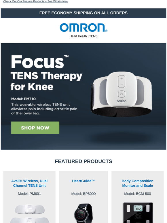 Omron Avail Wireless Bluetooth Dual Channel TENS Unit