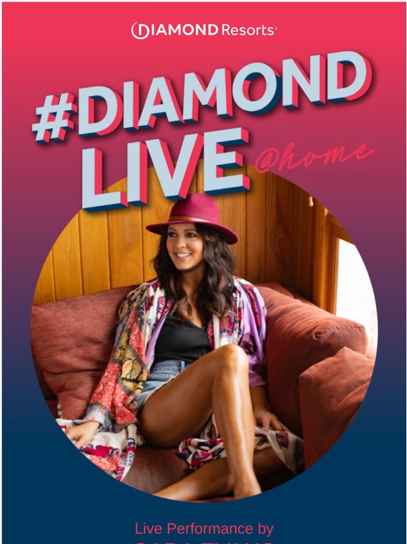 Don't Miss Sara Evans on #DiamondLIVE @ Home