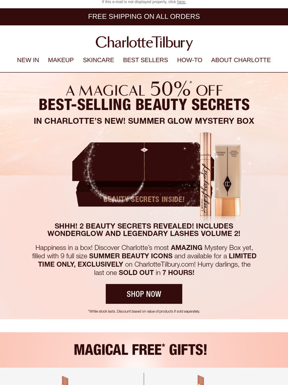 charlotte tilbury mystery box 2020 review