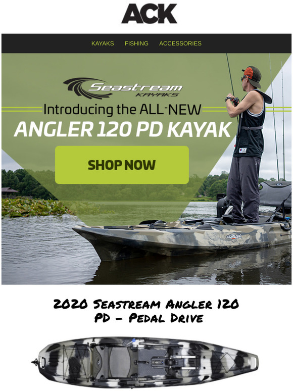 Austin Kayak ALL NEW! Seastream Angler 120 PD, Featuring the Rapid
