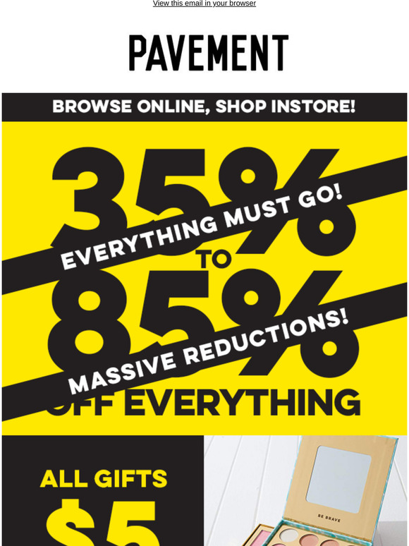 Everything Must Go! Massive Reductions!