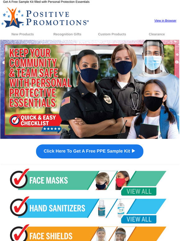 Positive Promotions There’s Still Time To Get A Free PPE Sample Kit