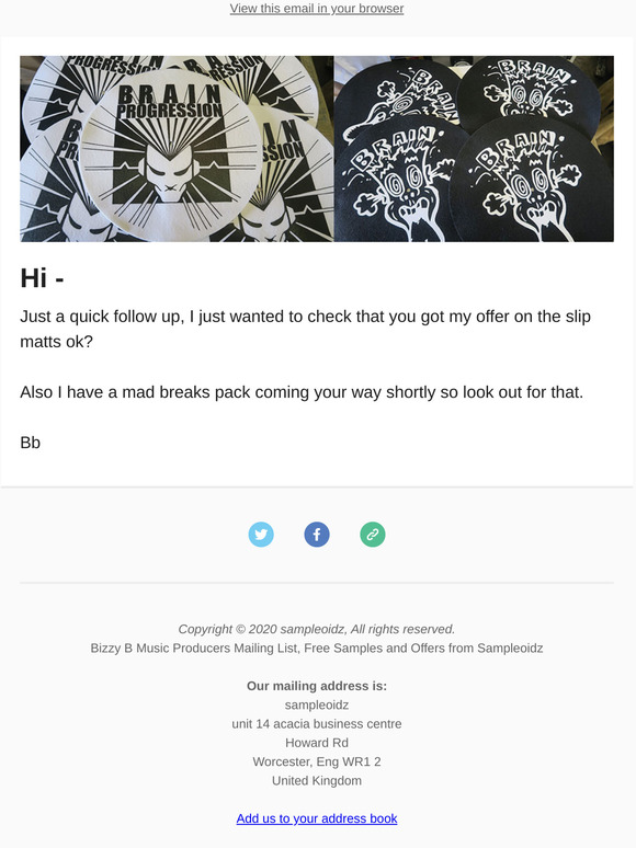 Slipmats Follow up