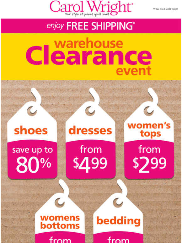 Dr Leonard s Healthcare Carol Wright Gifts Warehouse Clearance Starts 