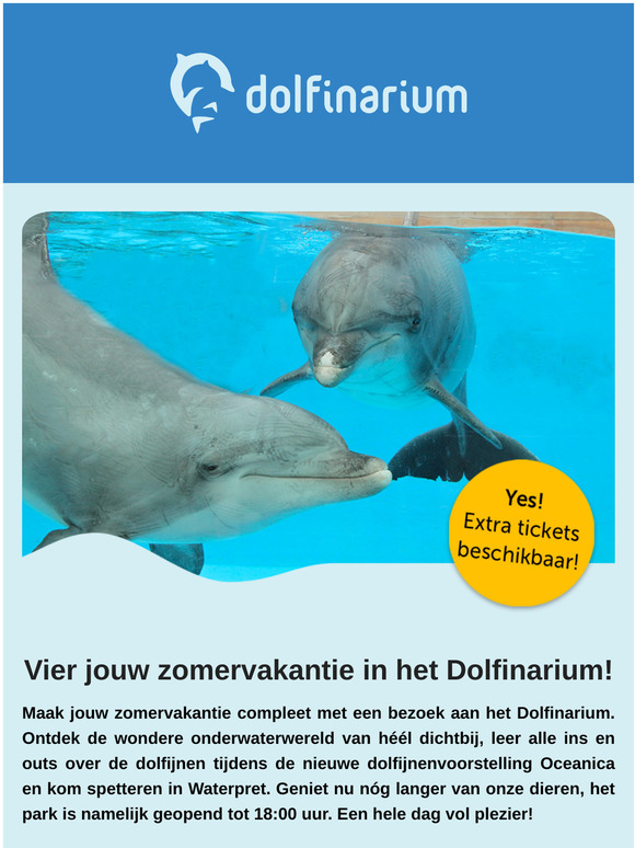 NIEUW! ✨ Is de dag dat je wilt komen al uitverkocht? Check dan ook nog even onze middagtickets!