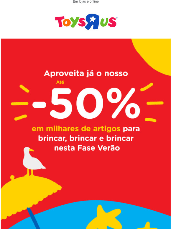 ATÉ -50% SUPER PREÇOS EM BRINQUEDOS