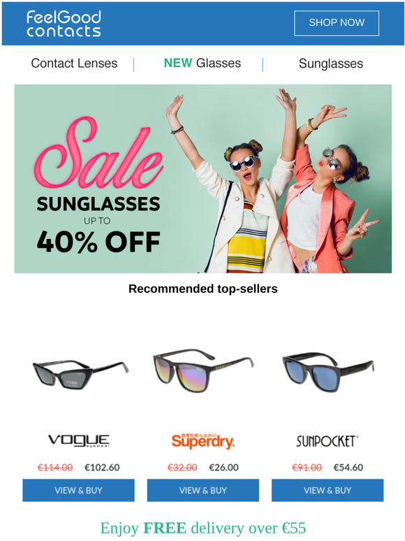 🕶️ Up to 40% off Sunglasses SALE 🕶️