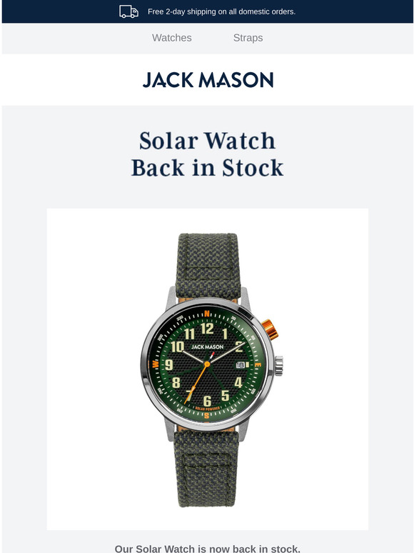 jack mason solar watch